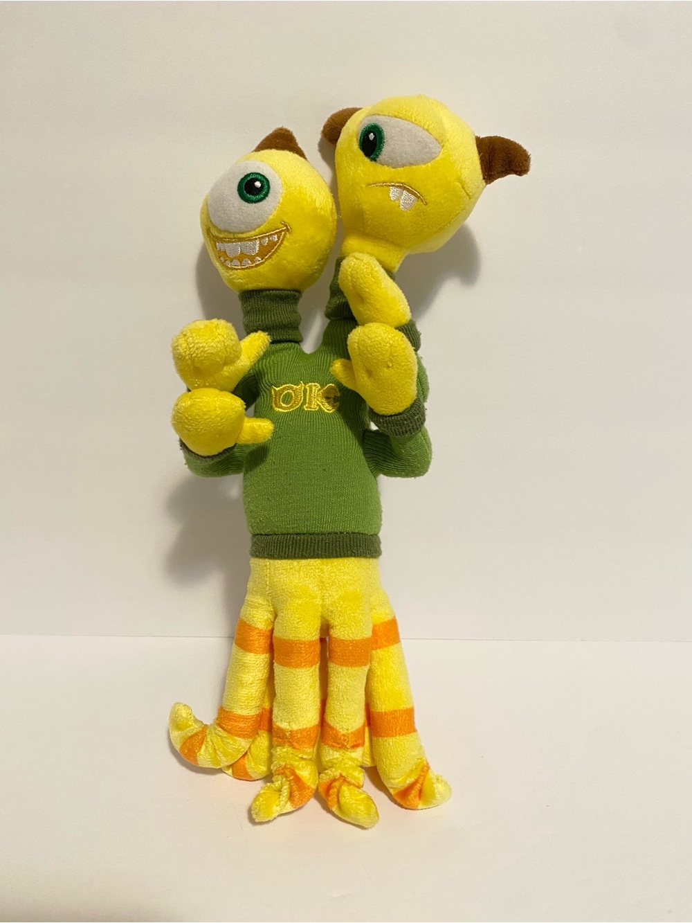 Disney Store Monsters University Terri & Terry Monsters Inc Plush Stuffed Animal